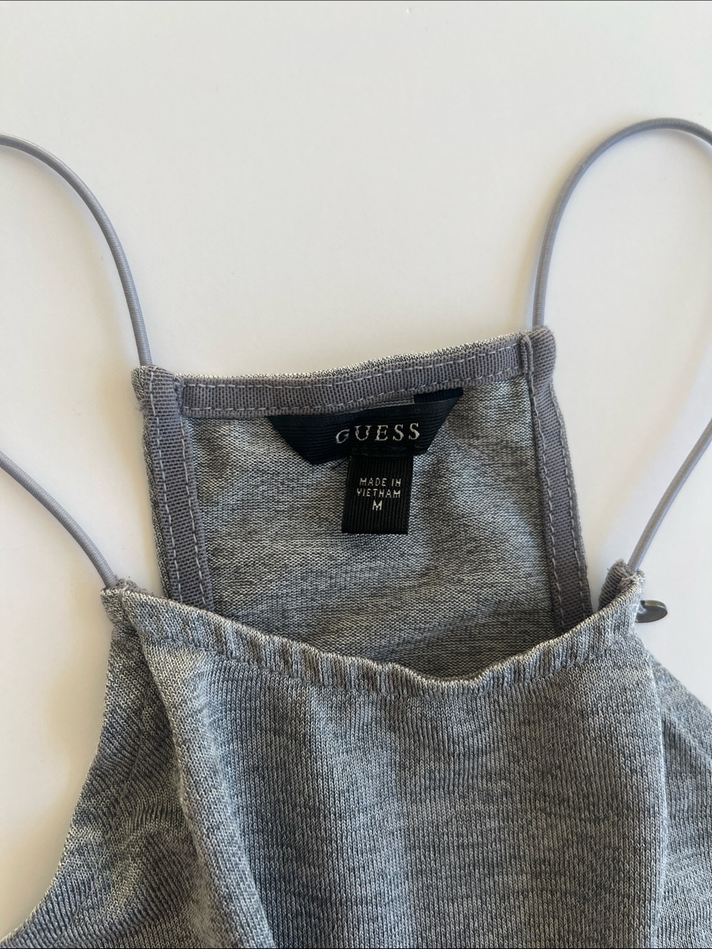 GUESS Gray Racerback tank Size Medium - Picture 2 of 7